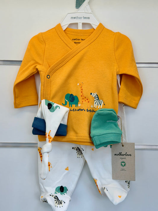 5-Delige Newborn Set – Safari Adventure