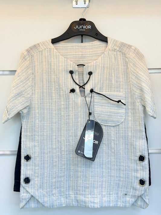 Jongens Zomerset – Licht Gestreept Shirt & Donkere Short