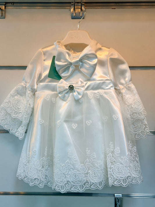 Babydola Baby Jurk – Elegant White Bow