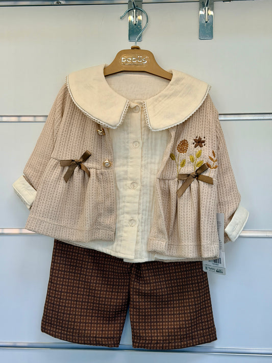 Bebüş 3-Delige Baby Set – Classic Brown
