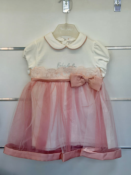 Babydola Baby Jurk – Soft Pink Elegance