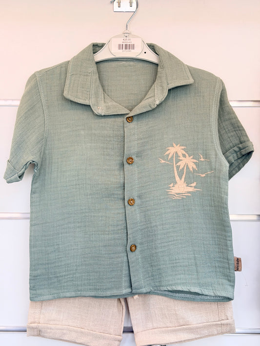 Mini İkizler Zomerset Palm – Groen/Beige