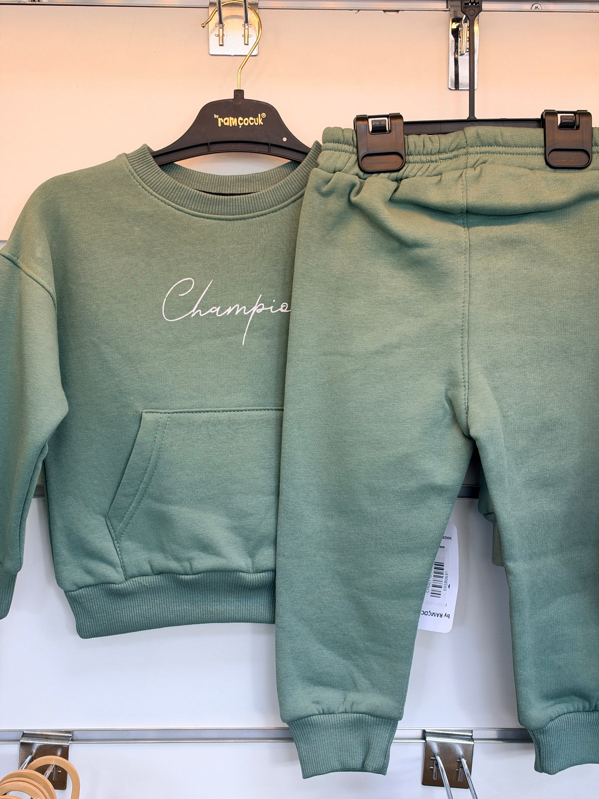 Jongens 2-Delige Set – Crème Champion
