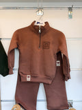 Jongens 2-Delige Set met Sweater & Broek – Taupe