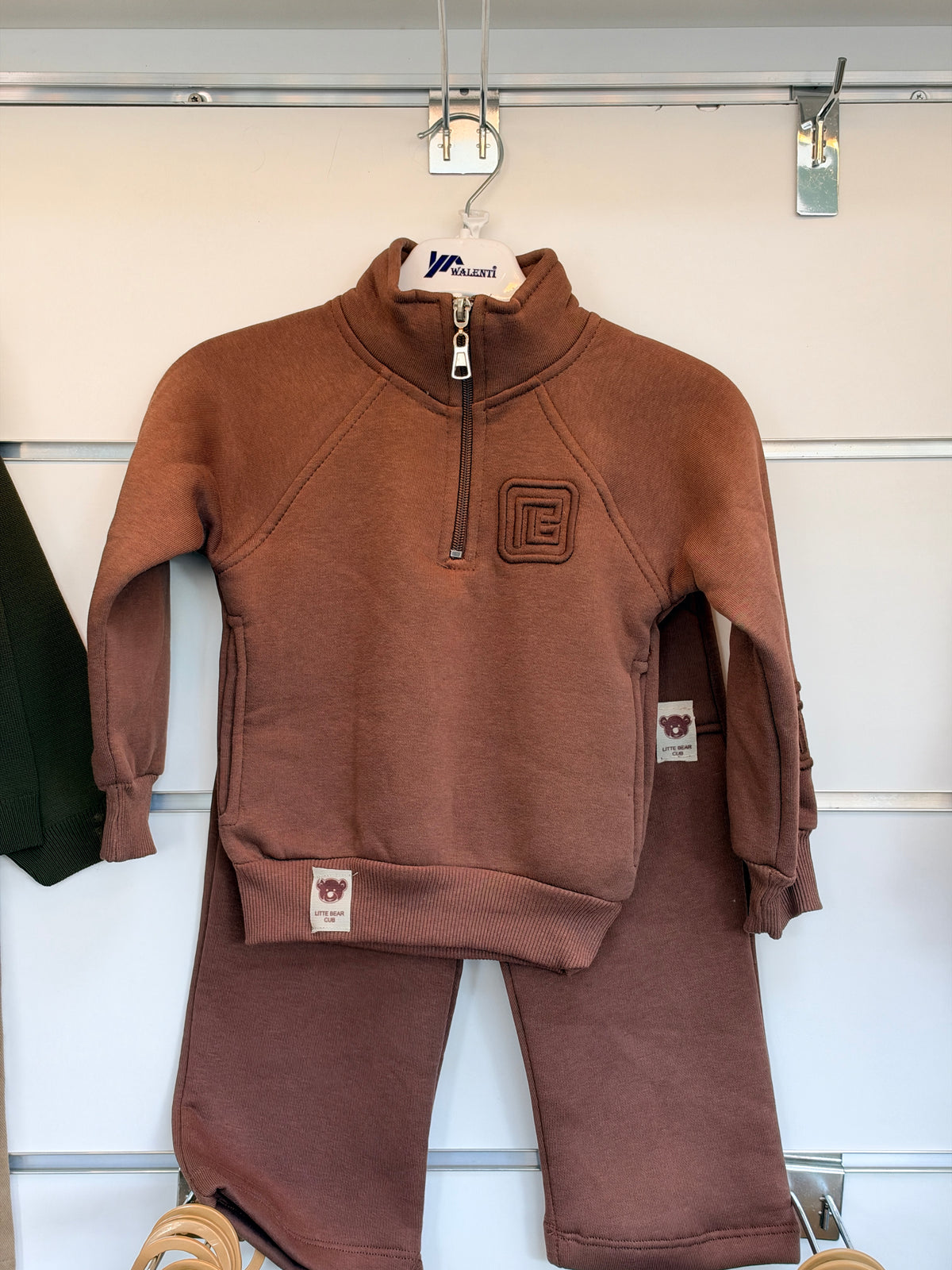 Jongens 2-Delige Set met Sweater & Broek – Taupe