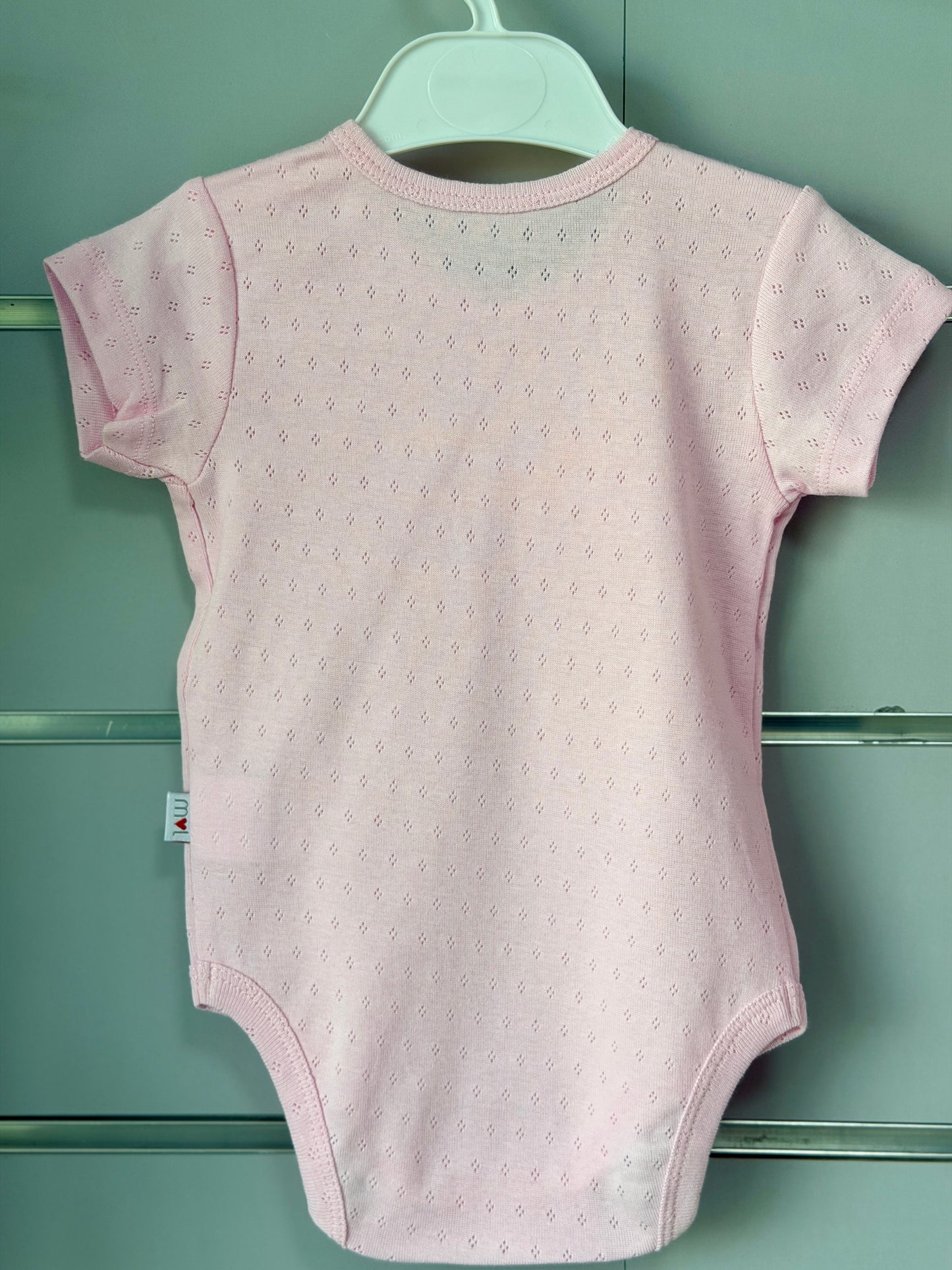 Rib Romper Roze – Organic Cotton
