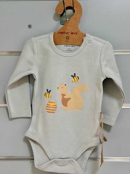 Long-Sleeved Romper – Honey Squirrel