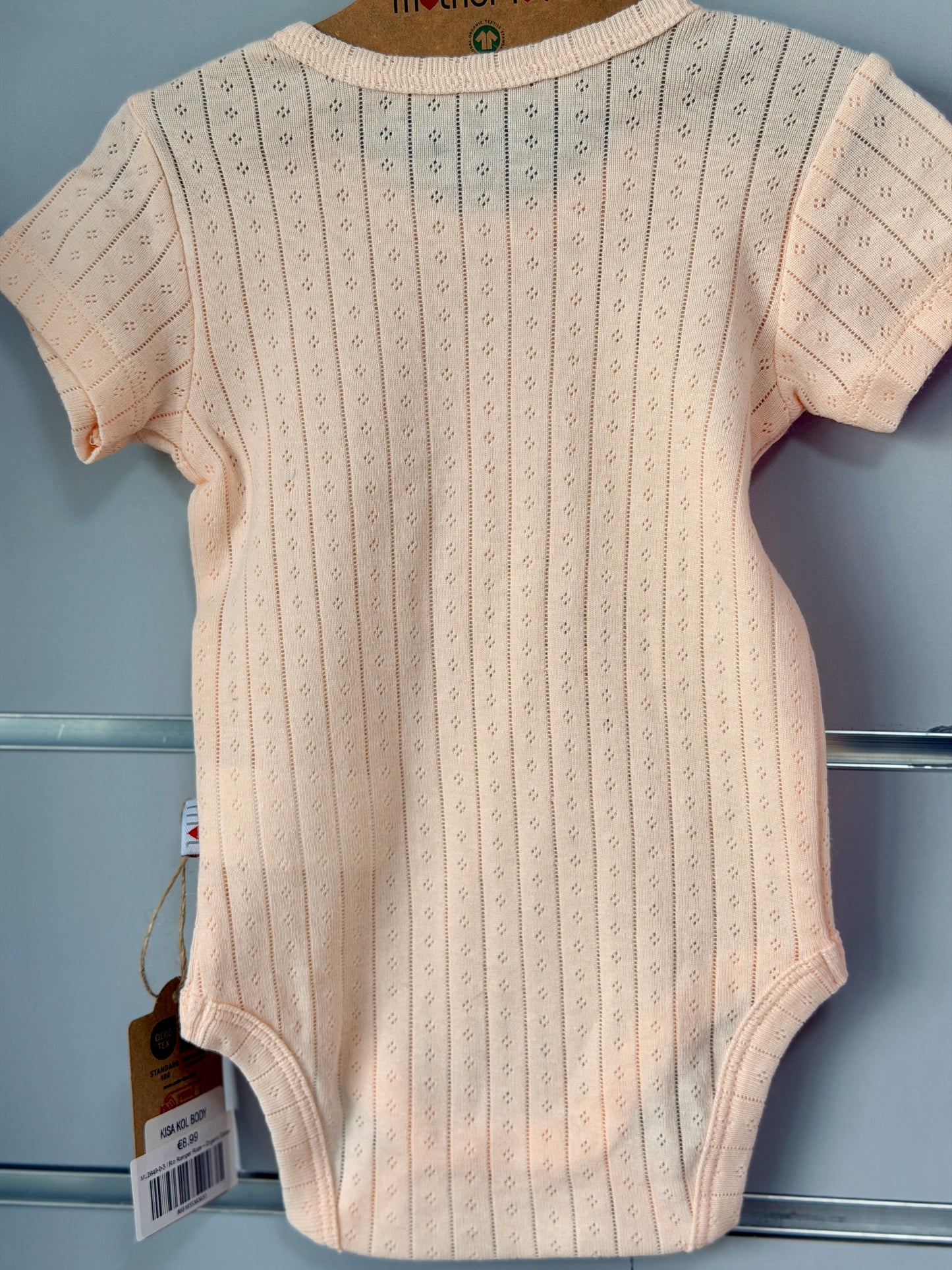 Rib Romper Roze – Organic Cotton