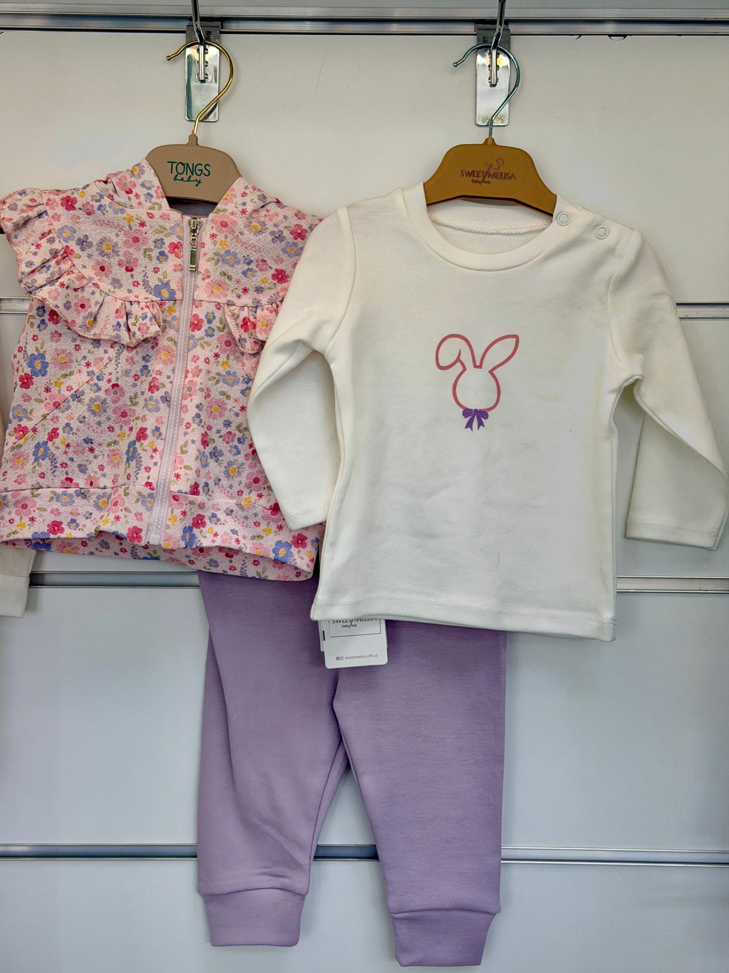Sweet Melisa 3-Delige Meisjes Set – Floral Butterfly