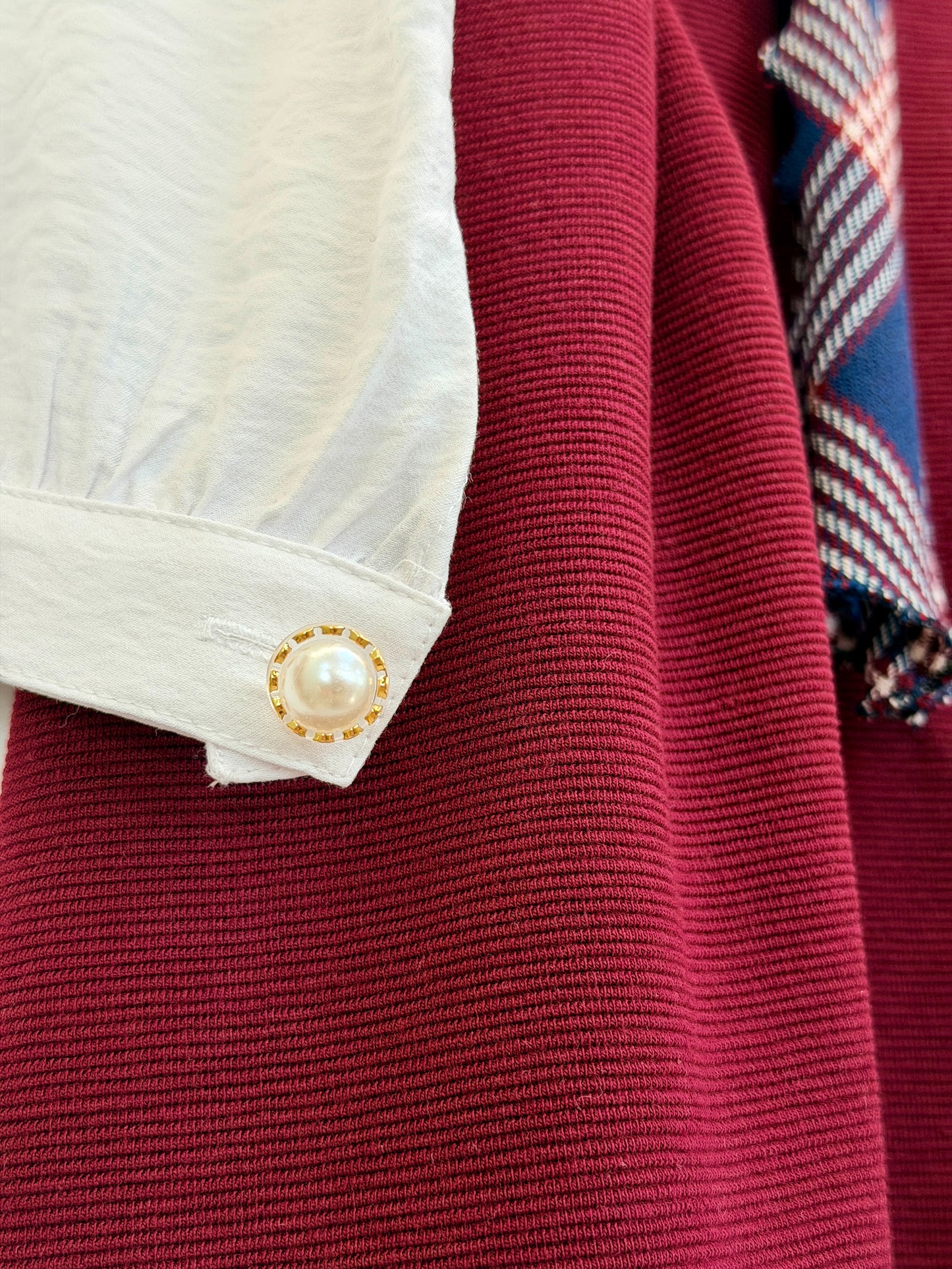 Bebüş Elegant Baby Dress with Cardigan – Burgundy