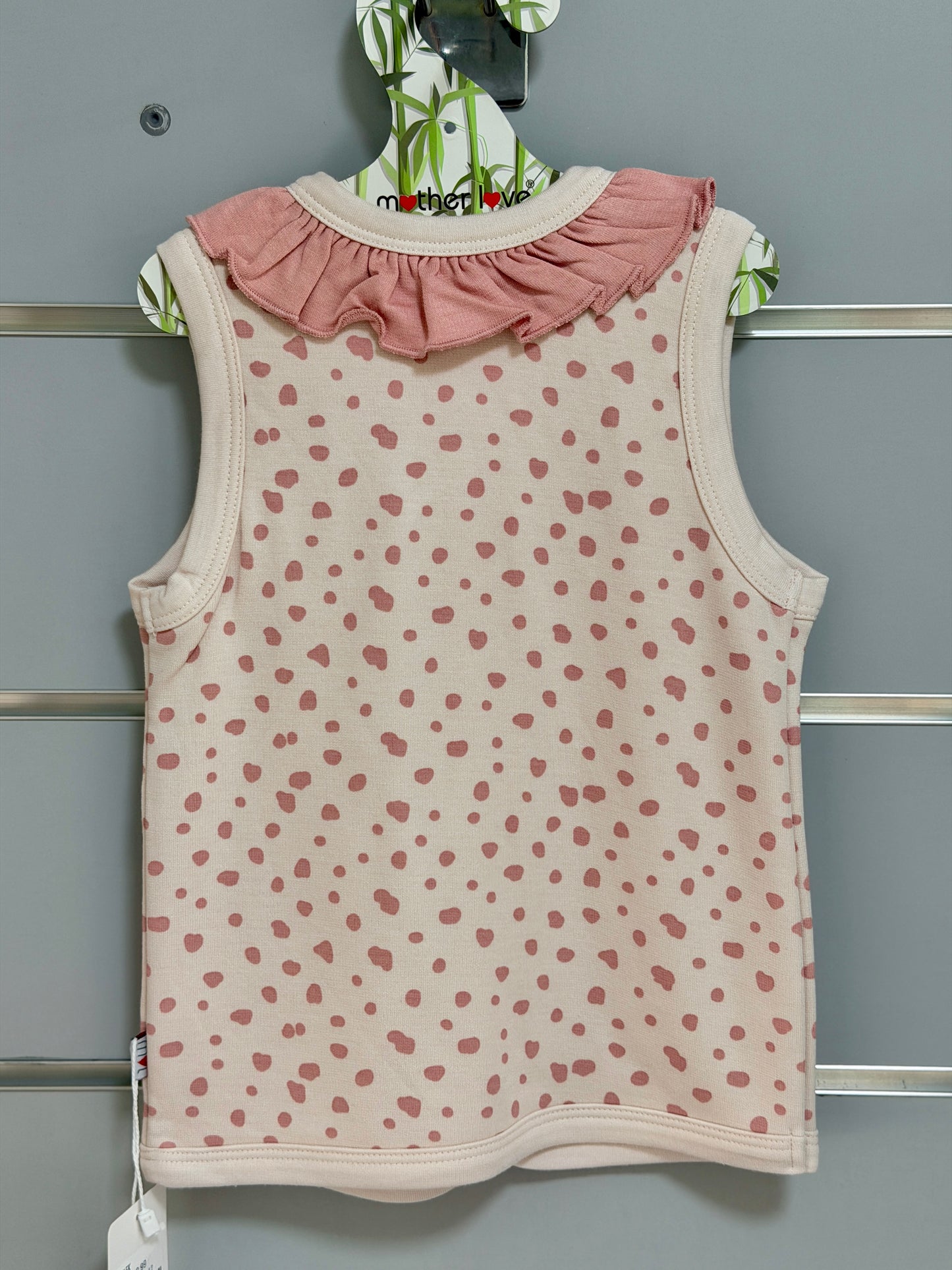 Mouwloos Vestje – Roze Sterrenprint