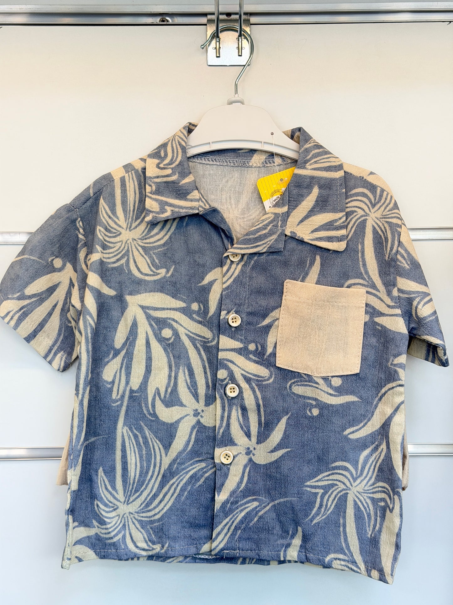Hopini Tropical Zomerset – Blauw/Beige