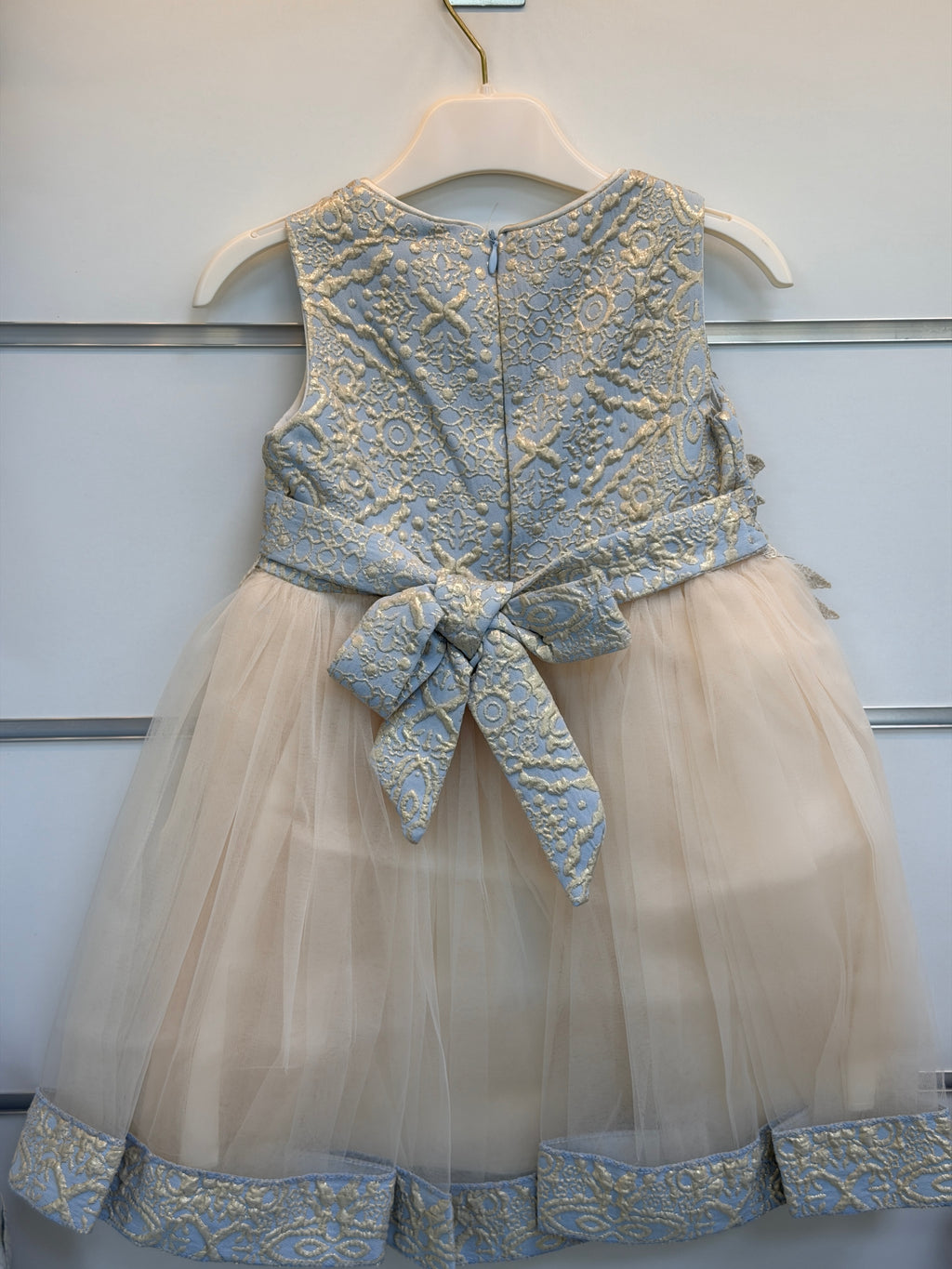Gold Kids Luxe Jurkset met Jas & Tasje – Lichtblauw