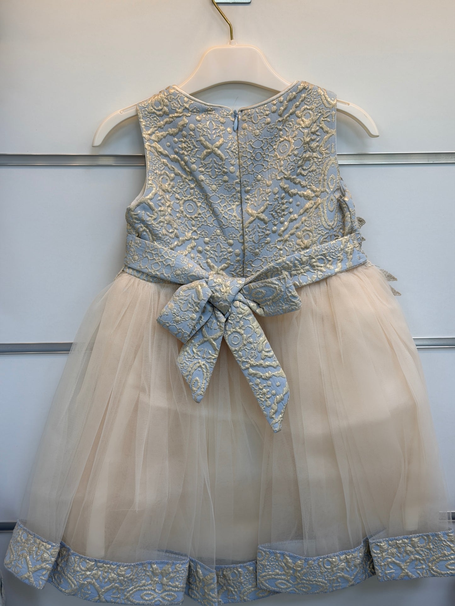 Gold Kids Luxe Jurkset met Jas & Tasje – Lichtblauw