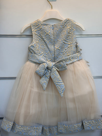 Gold Kids Luxe Jurkset met Jas & Tasje – Lichtblauw
