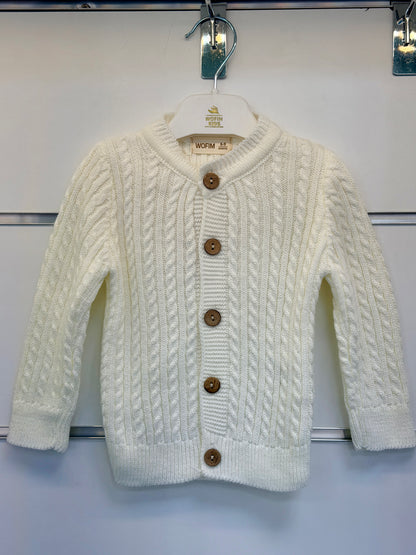 Wofim Gebreide Baby Cardigan – Groen