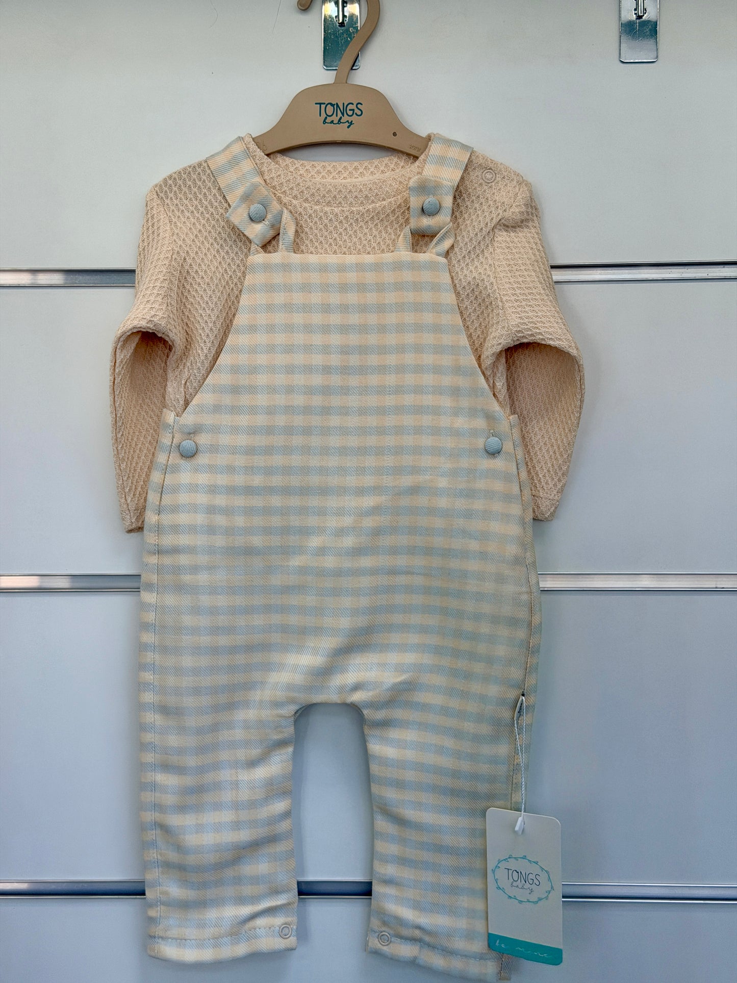 Tongs Baby Salopet Set – Gestreepte Salopette met Shirt