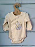 Organic Overslag Romper – Crème
