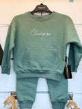 Jongens 2-Delige Set – Crème Champion