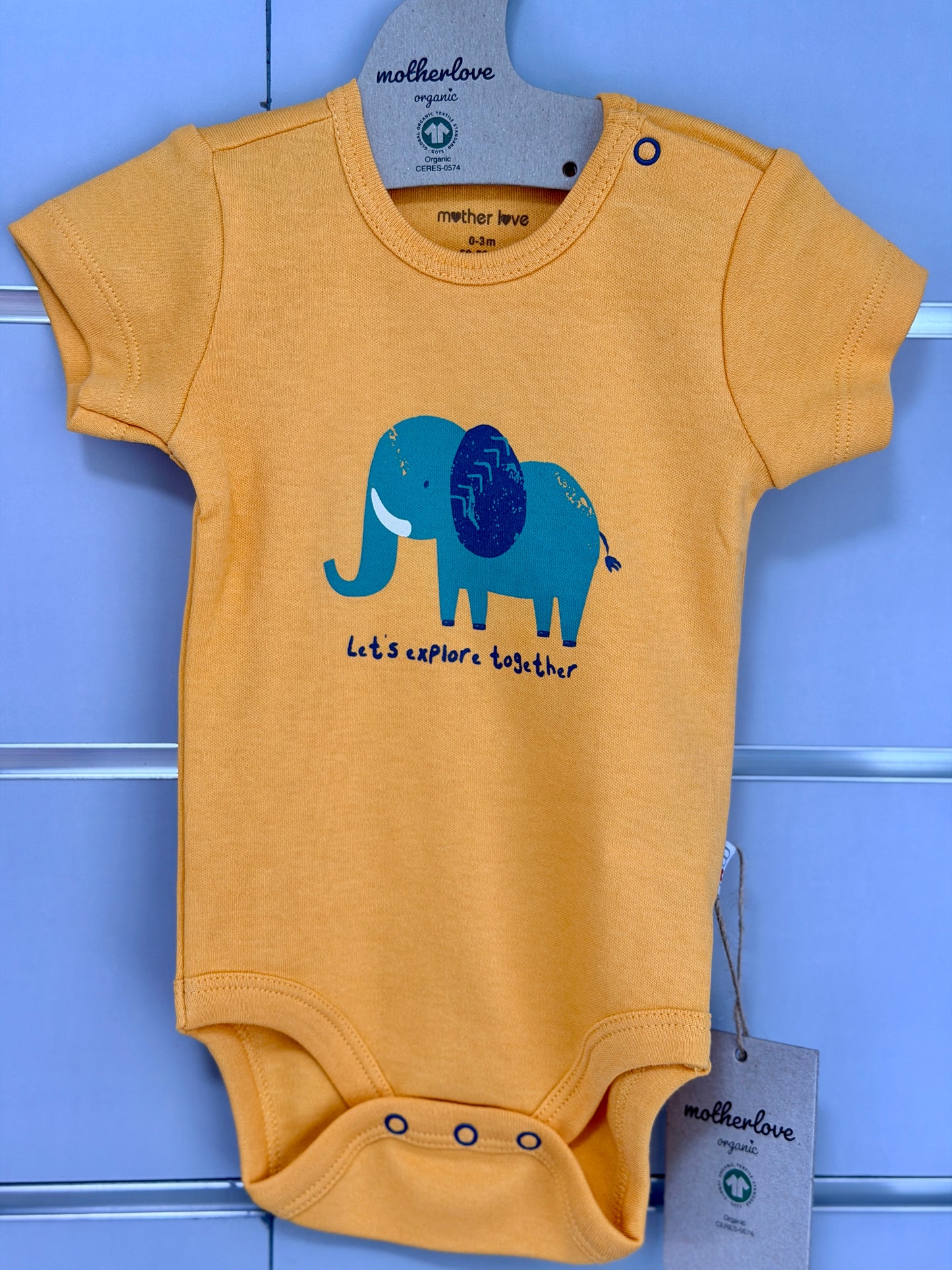 Romper Korte Mouw – Elephant Explore