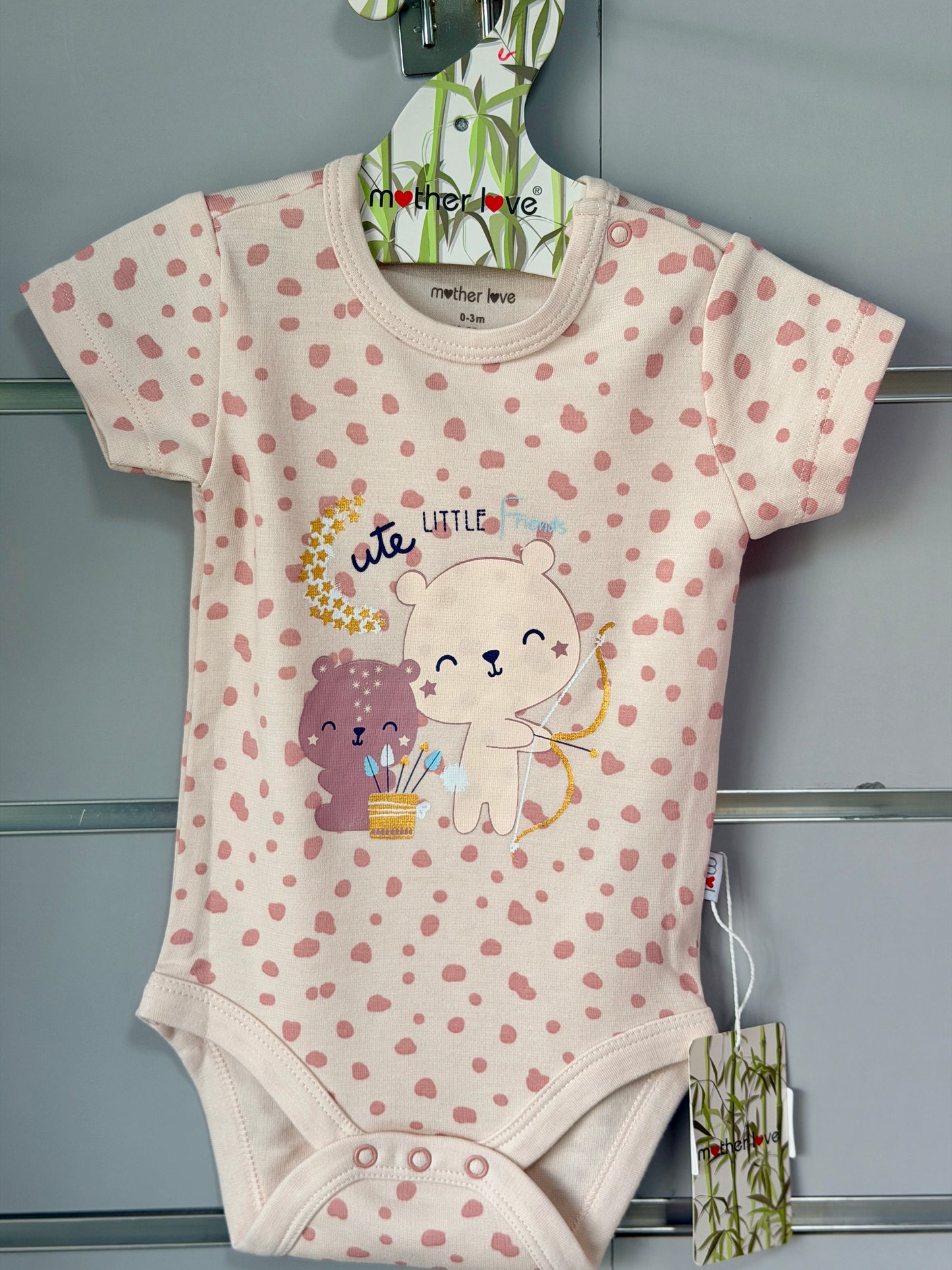 Cute Bear Romper – Bamboe Mix