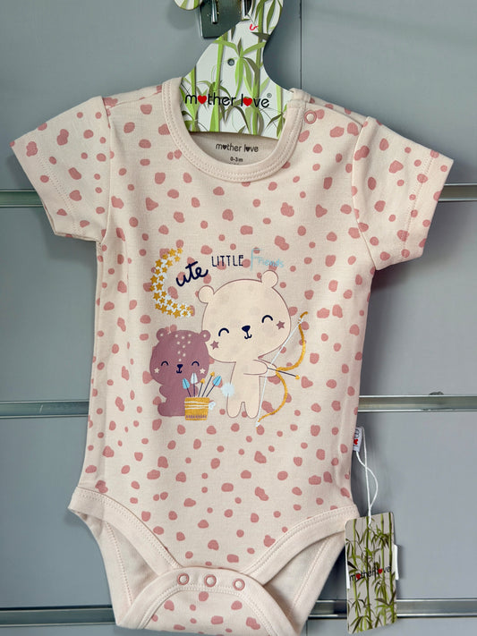 Cute Bear Romper – Bamboe Mix