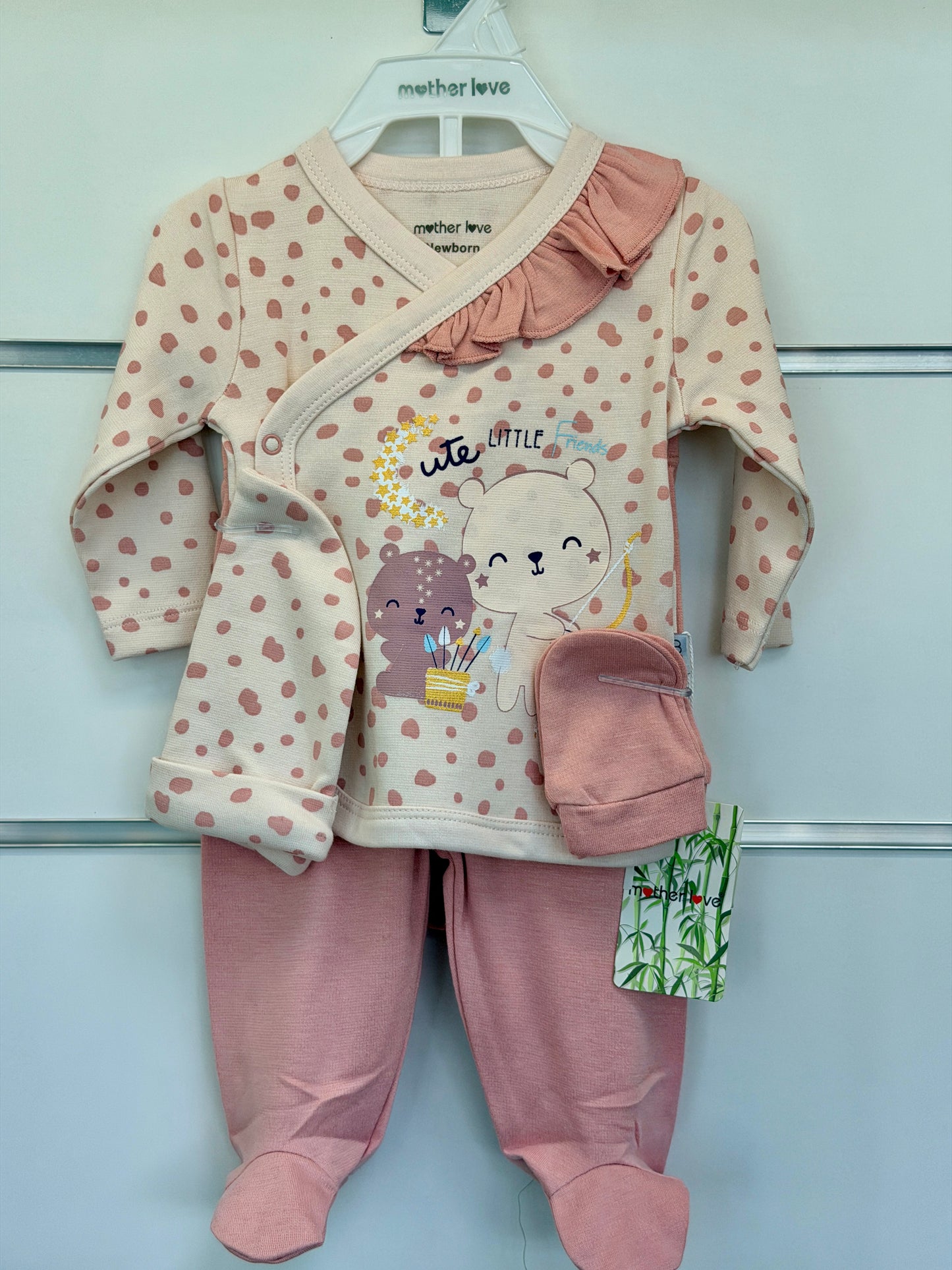 5-Delige Newborn Set – Little Friends | Bamboe Mix