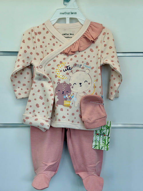 5-Delige Newborn Set – Little Friends | Bamboe Mix