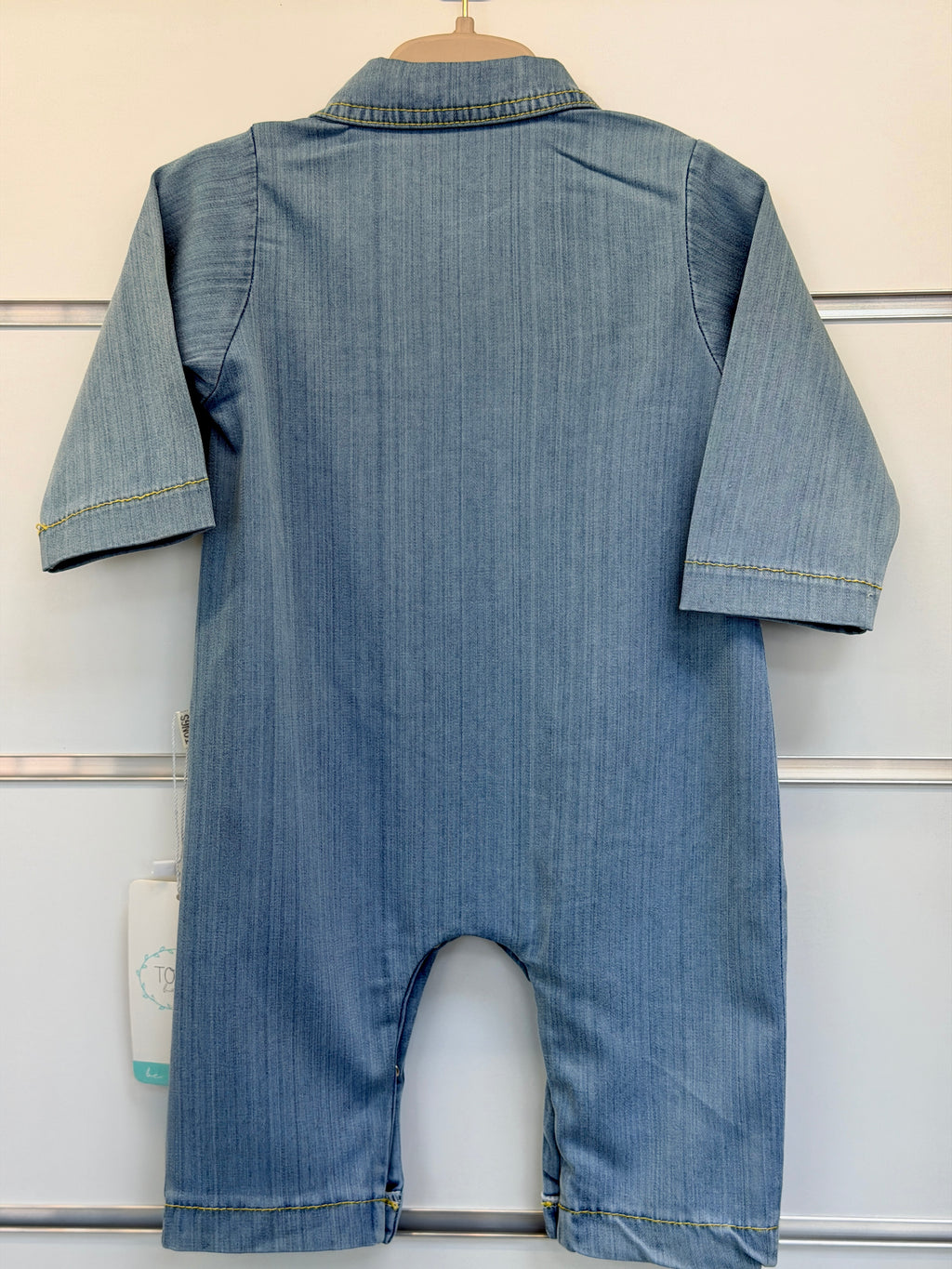 Tongs Baby Salopet – Denim Look Blauw