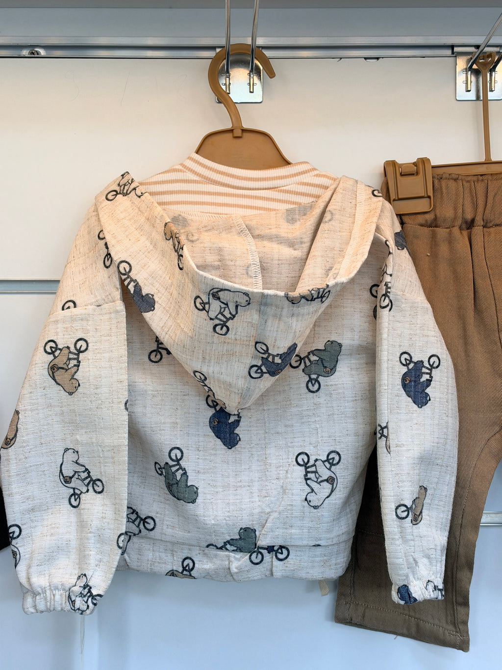 3-Delige Baby Jongens Set – Vestje, Shirt & Broek | Teddy & Fietsjes