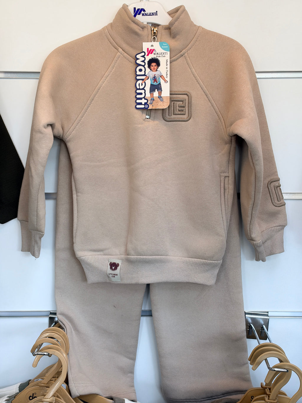 Jongens 2-Delige Set met Sweater & Broek – Taupe