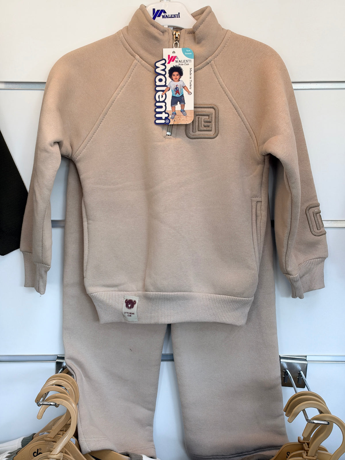 Jongens 2-Delige Set met Sweater & Broek – Taupe