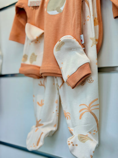 5-Delige Newborn Set – Ocean Whale | Bamboe Mix