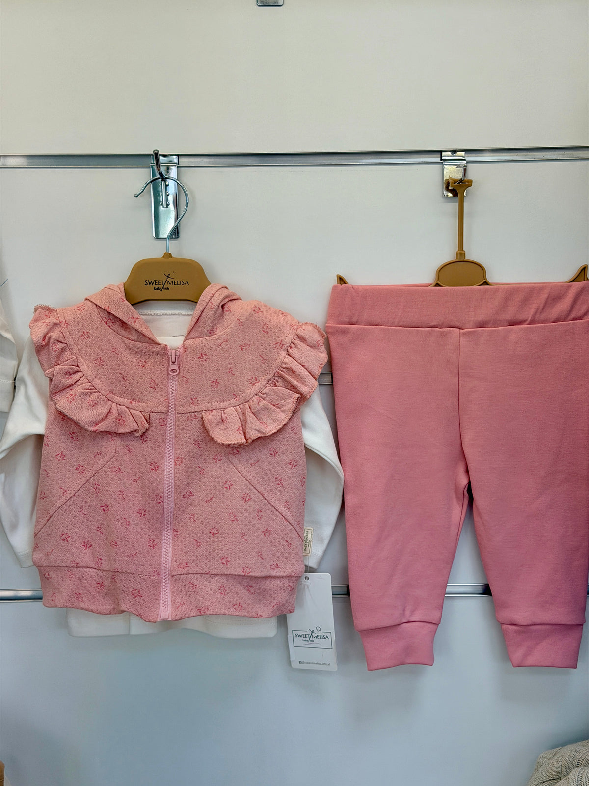 Sweet Melisa 3-Delige Meisjes Set – Soft Rose