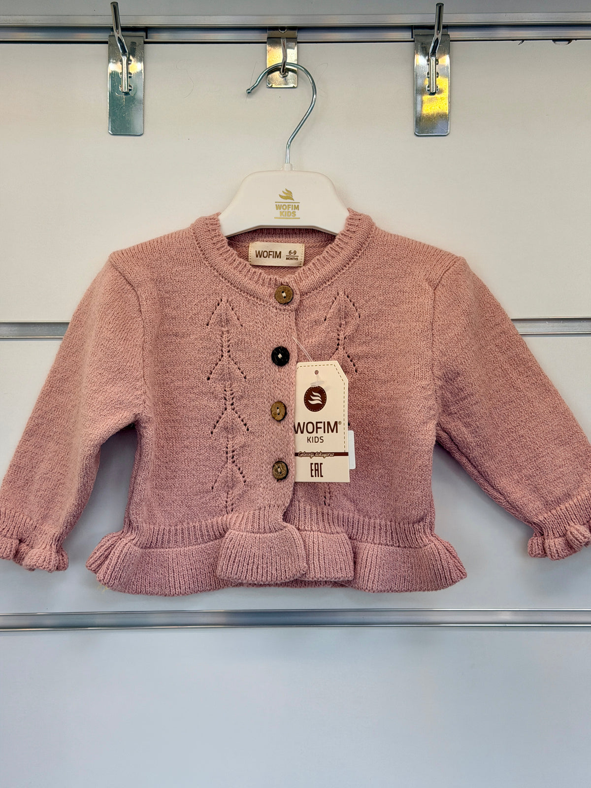 Wofim Kids Gebreid Vest – Hartjes Design