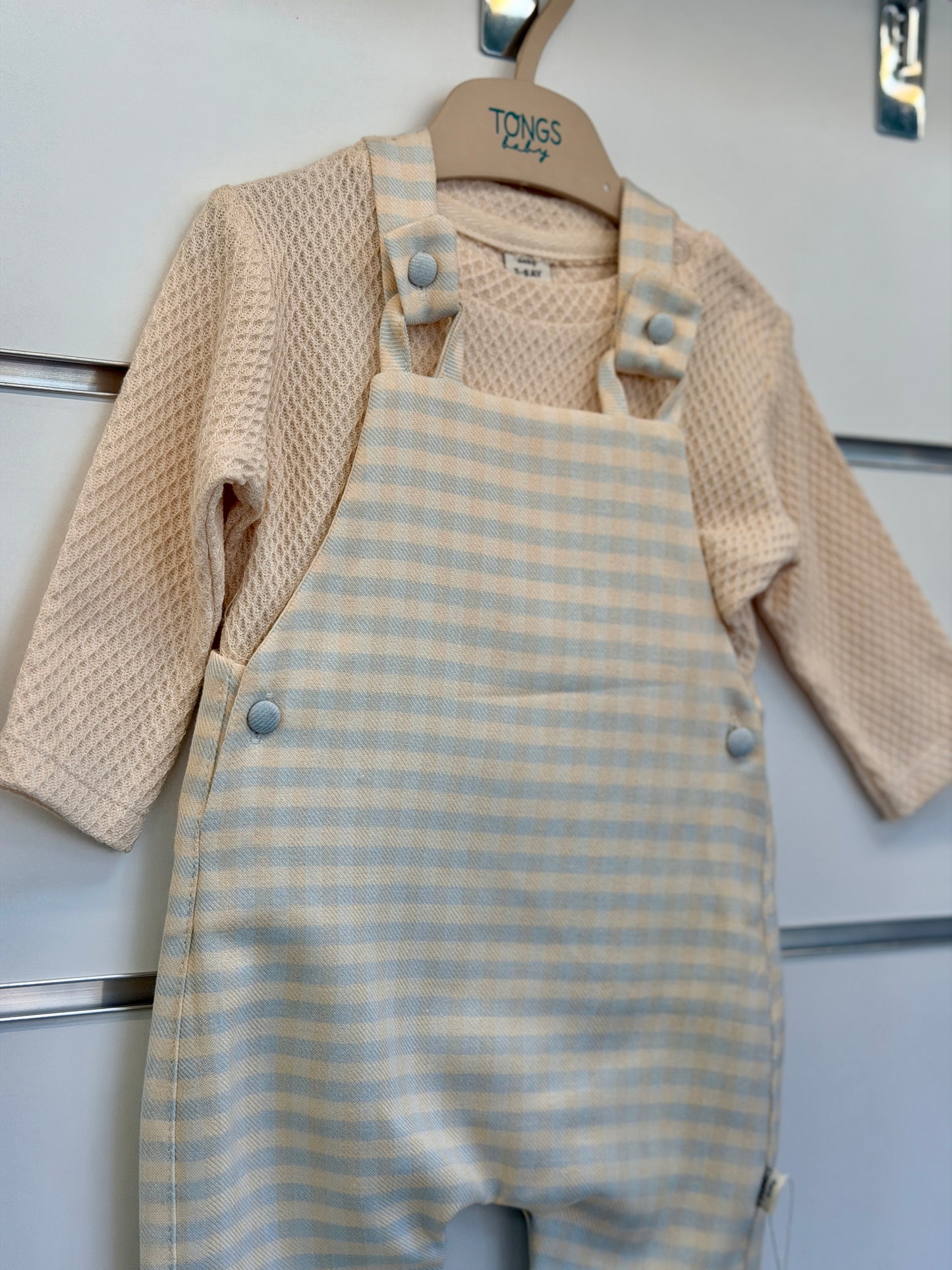 Tongs Baby Salopet Set – Gestreepte Salopette met Shirt