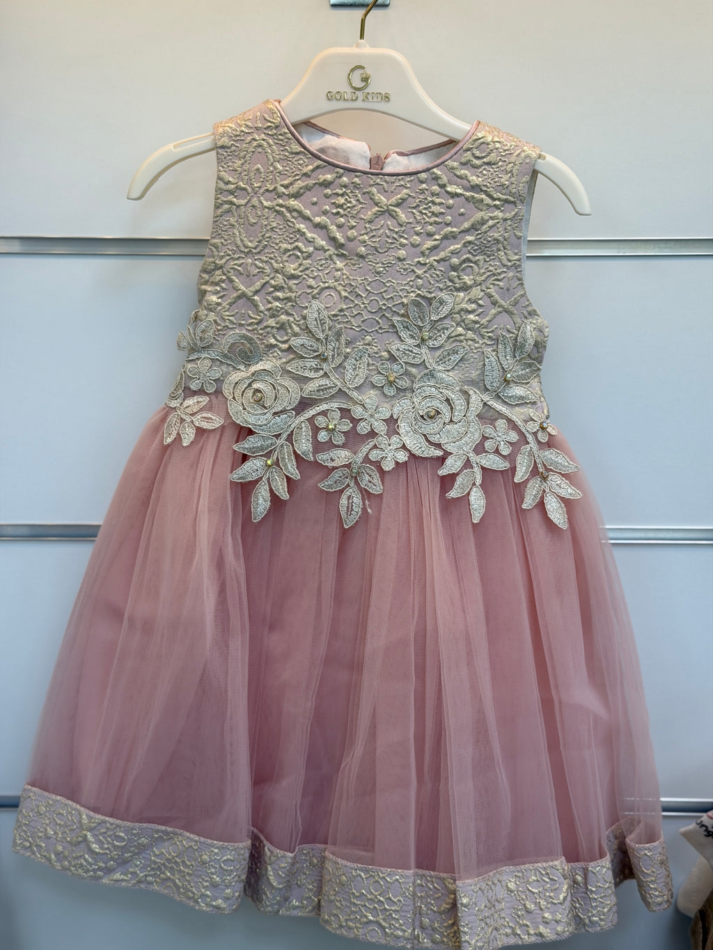 Gold Kids Luxe Jurkset met Jas & Tasje – Roze