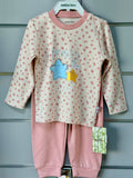Pajama Set – Pink with Star Print