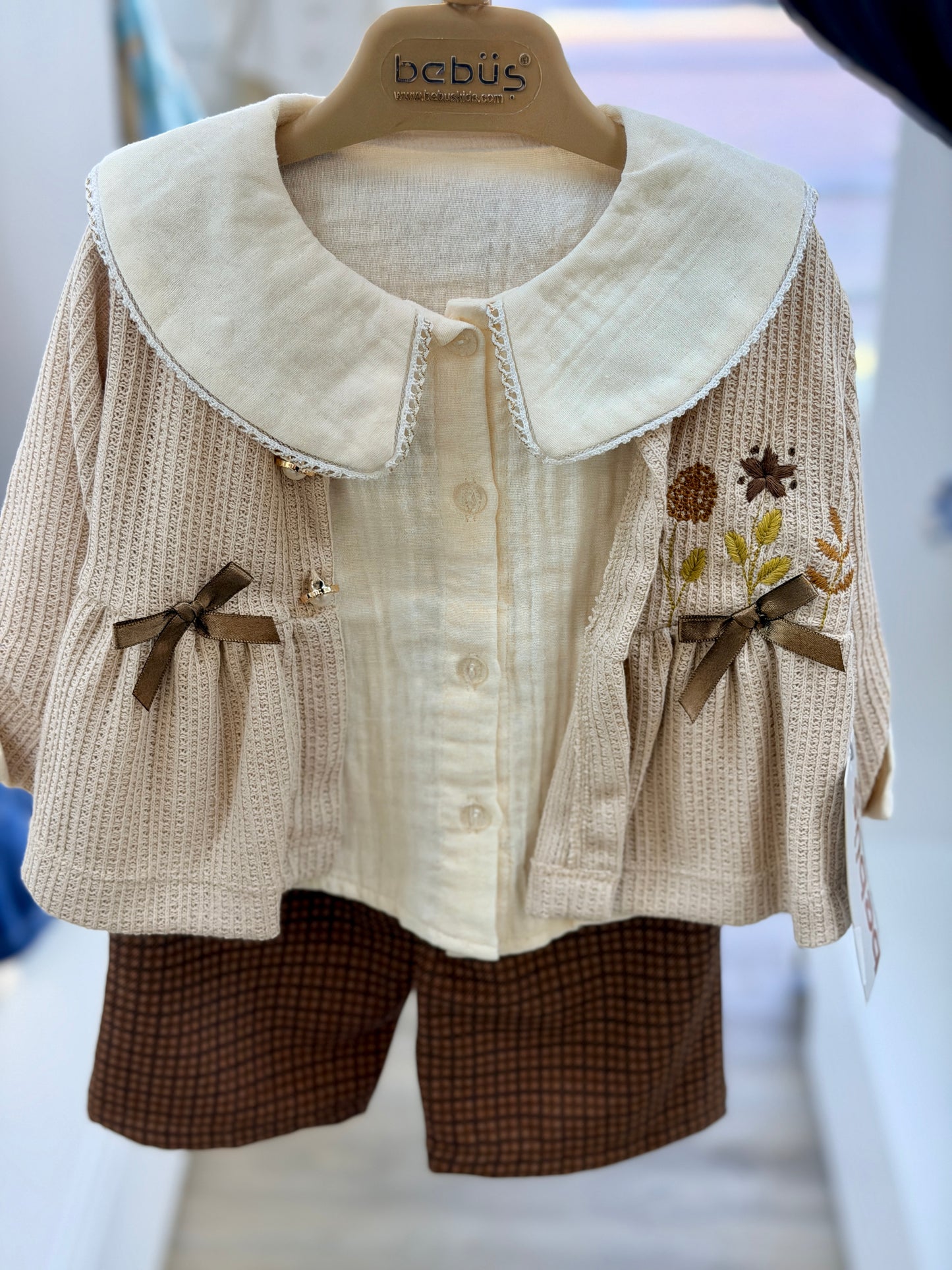 Bebüş 3-Piece Baby Set – Classic Brown