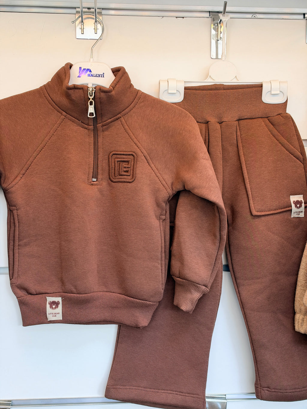 Jongens 2-Delige Set met Sweater & Broek – Taupe