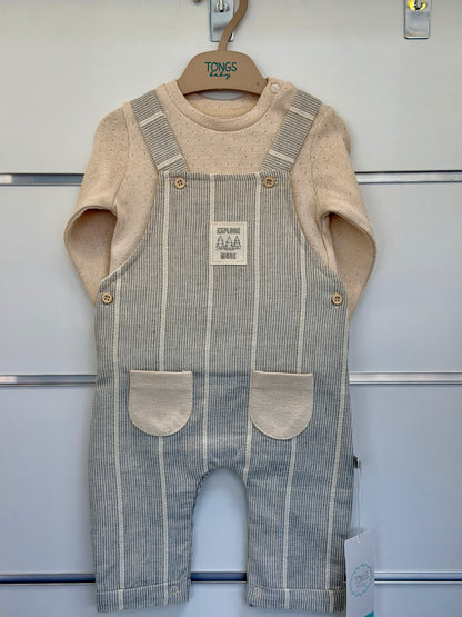 Tongs Baby Salopet Set – Gestreepte Salopette met Shirt