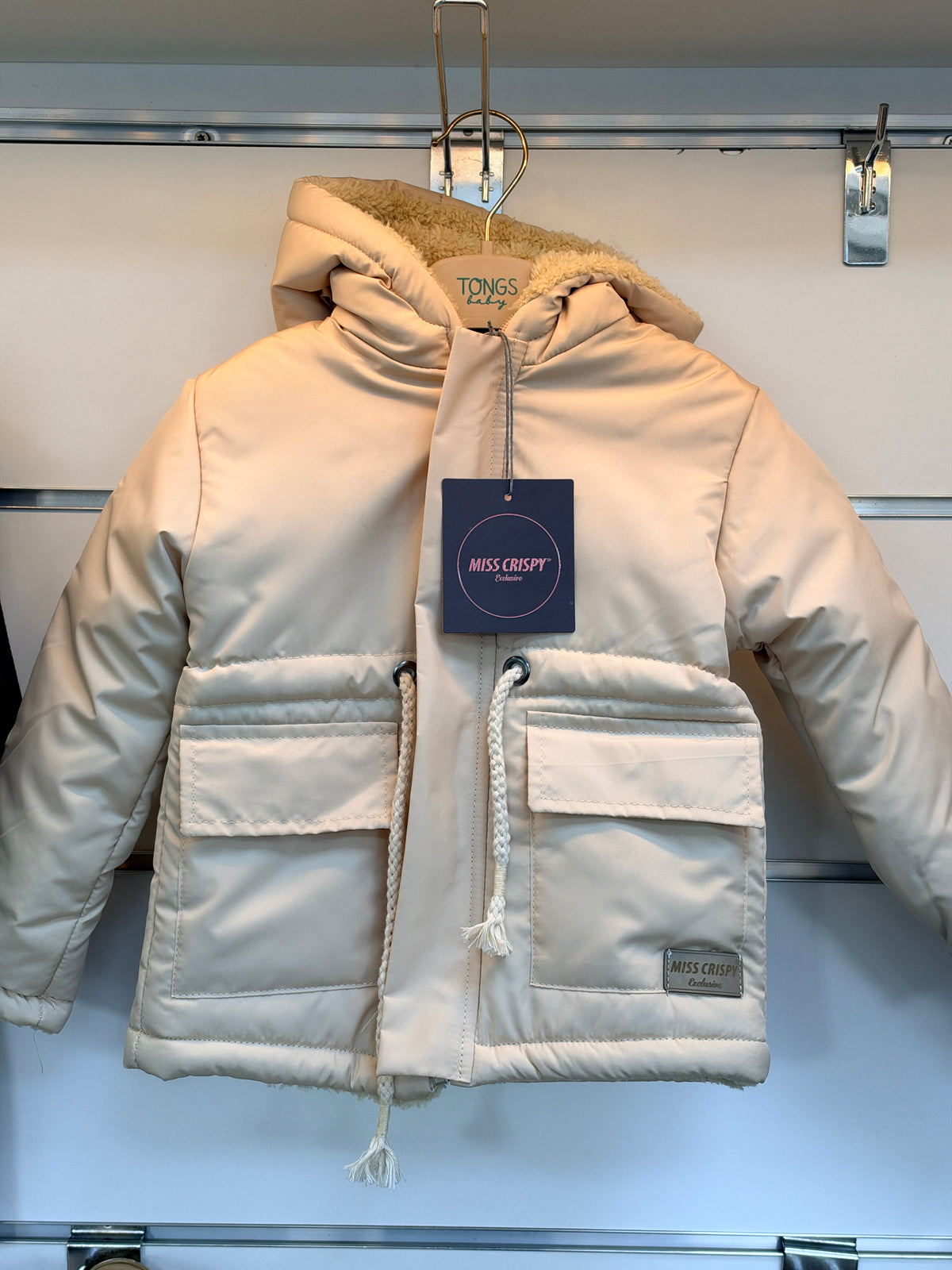 Meisjes Winterjas met Teddyvoering & Capuchon – Roze