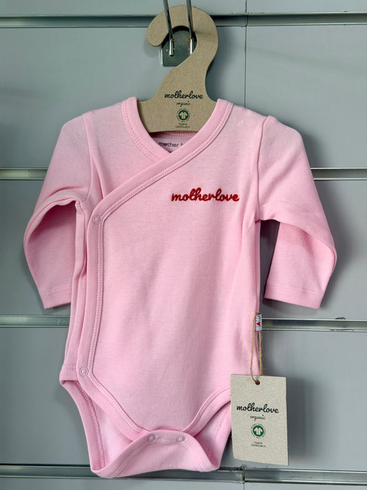 Motherlove Kimono Romper – Soft Pink