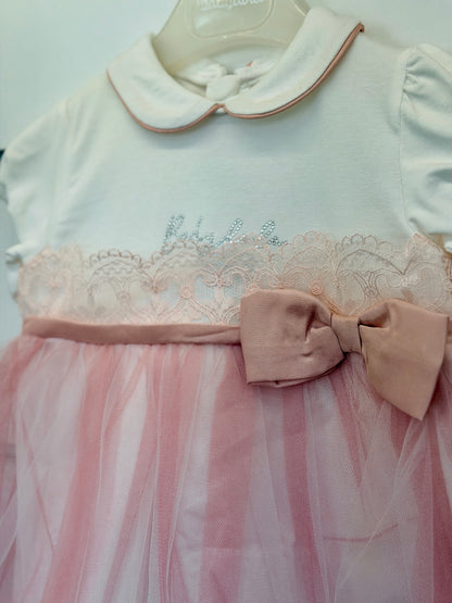 Babydola Baby Dress – Soft Pink Elegance