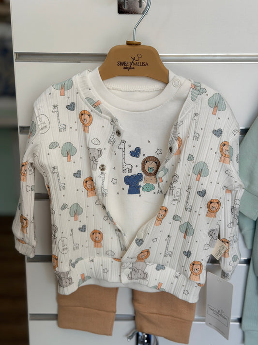 Sweet Melisa 3-Delige Baby Set – Love Animal