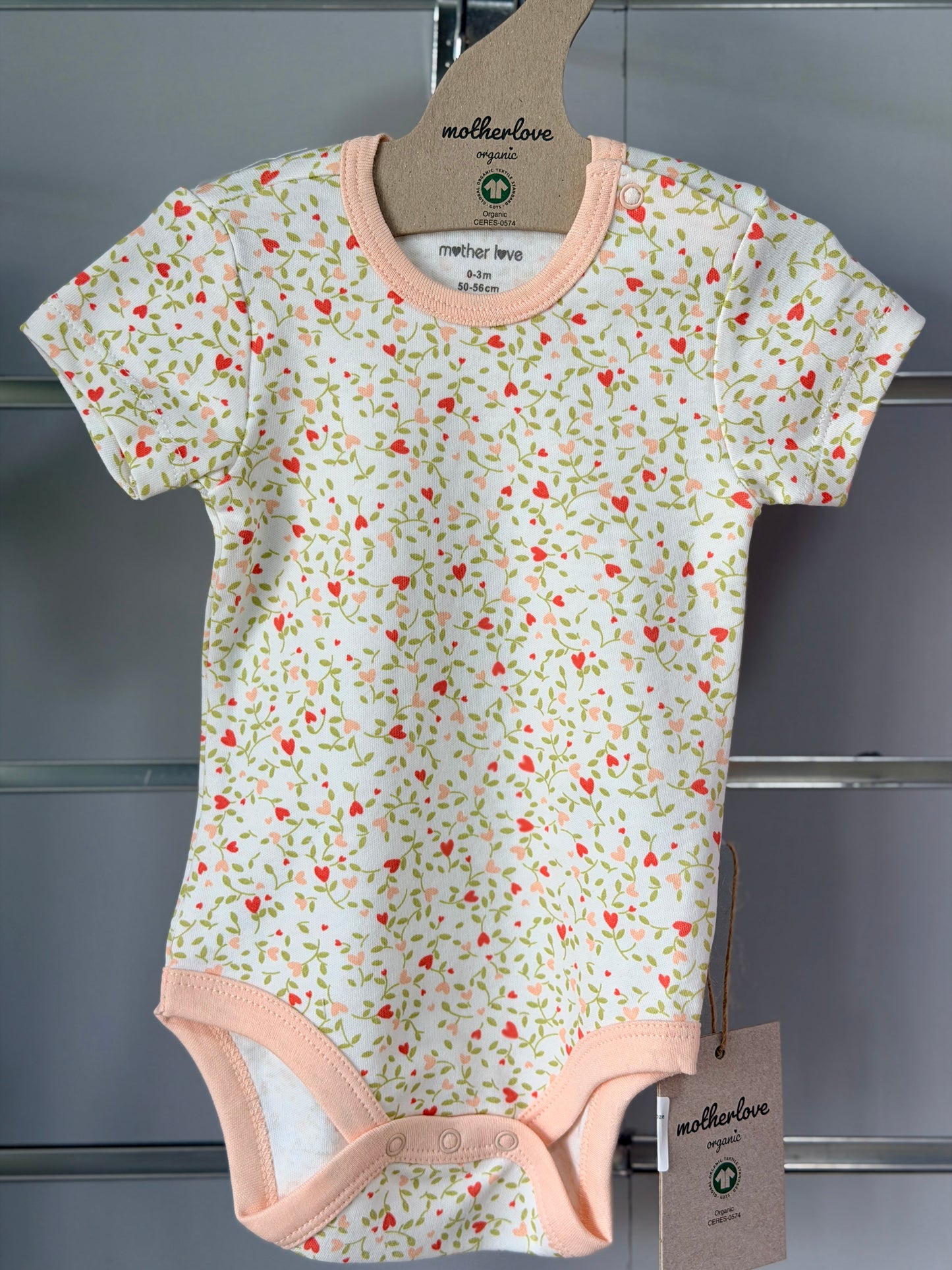 Floral Print Romper – Soft Pink