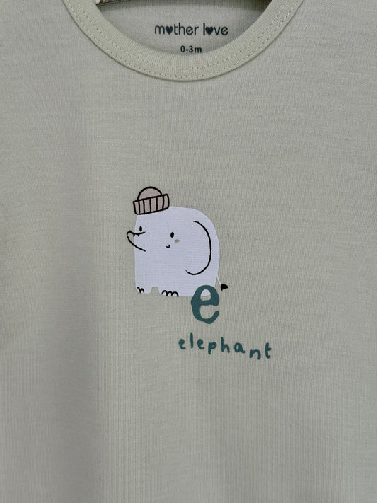 Elephant Romper – Bamboe Mix Groen