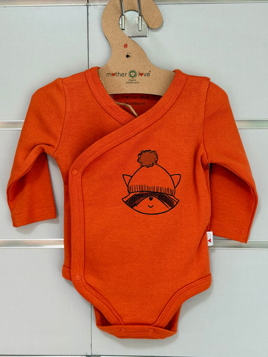 Fox Organic Romper – Roest Oranje