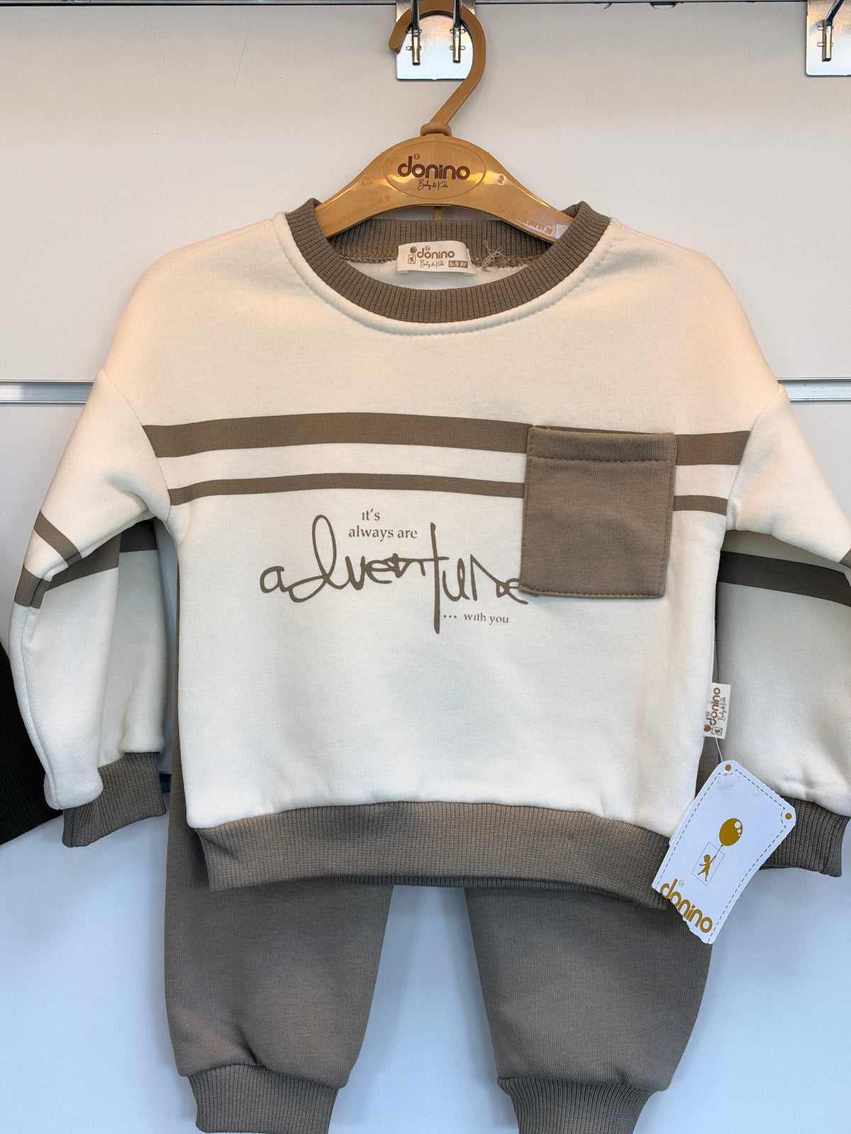 2-Delige Baby Jongens Set – Sweater & Broek | Adventure