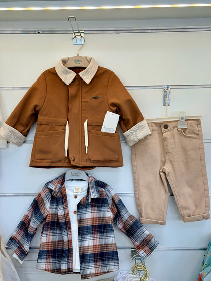 Sweet Me 4-Delige Jongens Set – Brown Classic